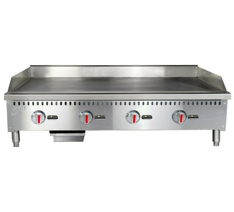 PLANCHA A GAS TORREY 4 QUEMADORES A. INOX 430